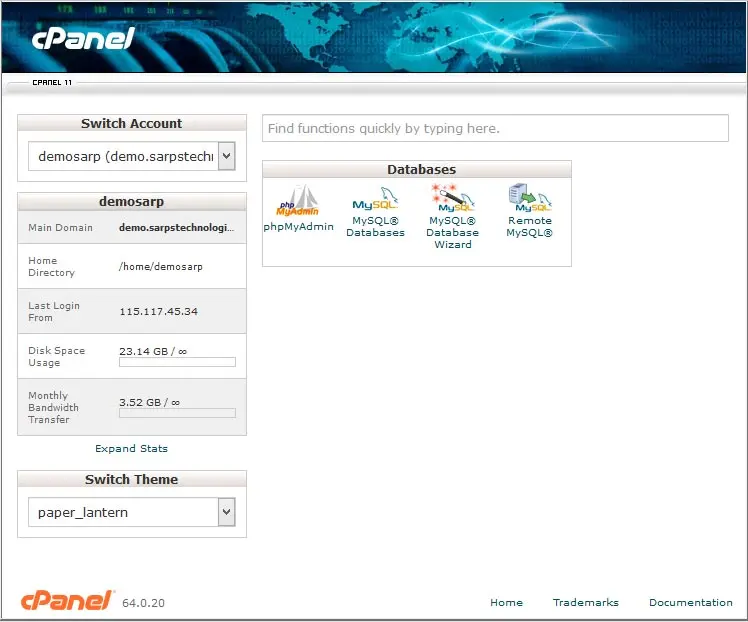 cpanel_databases